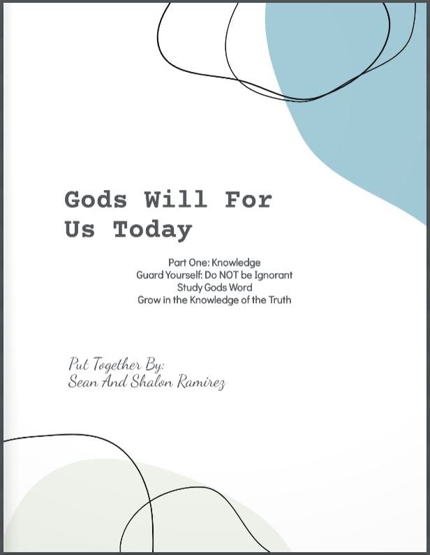 The best Bible Verse Bible Study resources Gods Will part one ebook cover