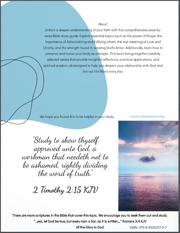 The best Bible Verse Bible Study resources Gods Will Part two ebook about back cover