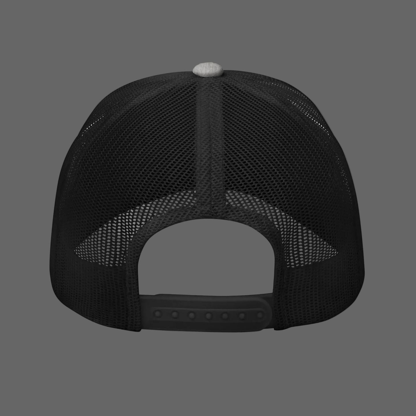 Truth Matters’ Rapture Trucker Hat back with breathable polyester mesh and adjustable snapback fit.