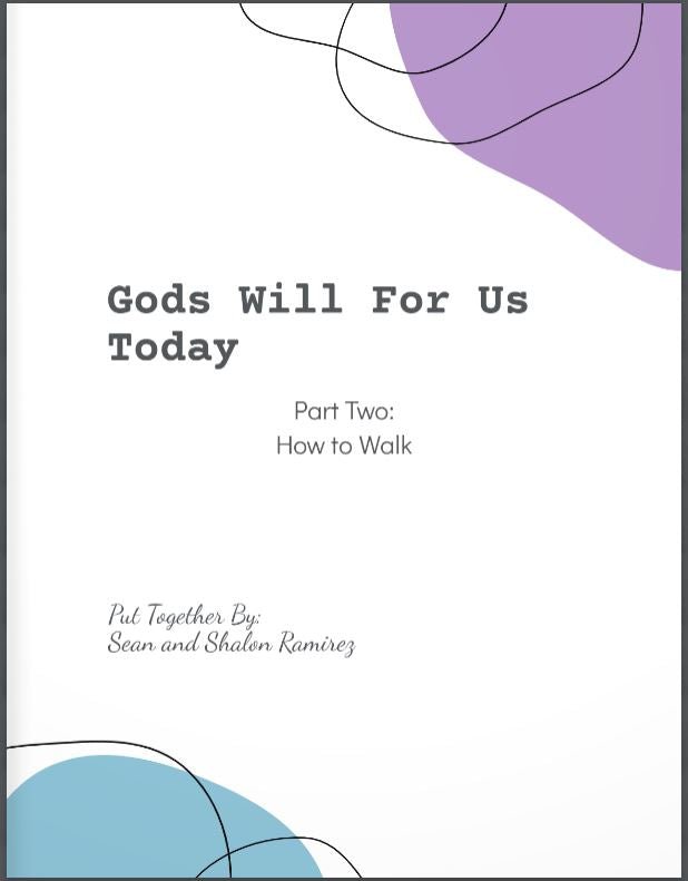 Gods Will for us today Part TWO: How to Walk cover Image 