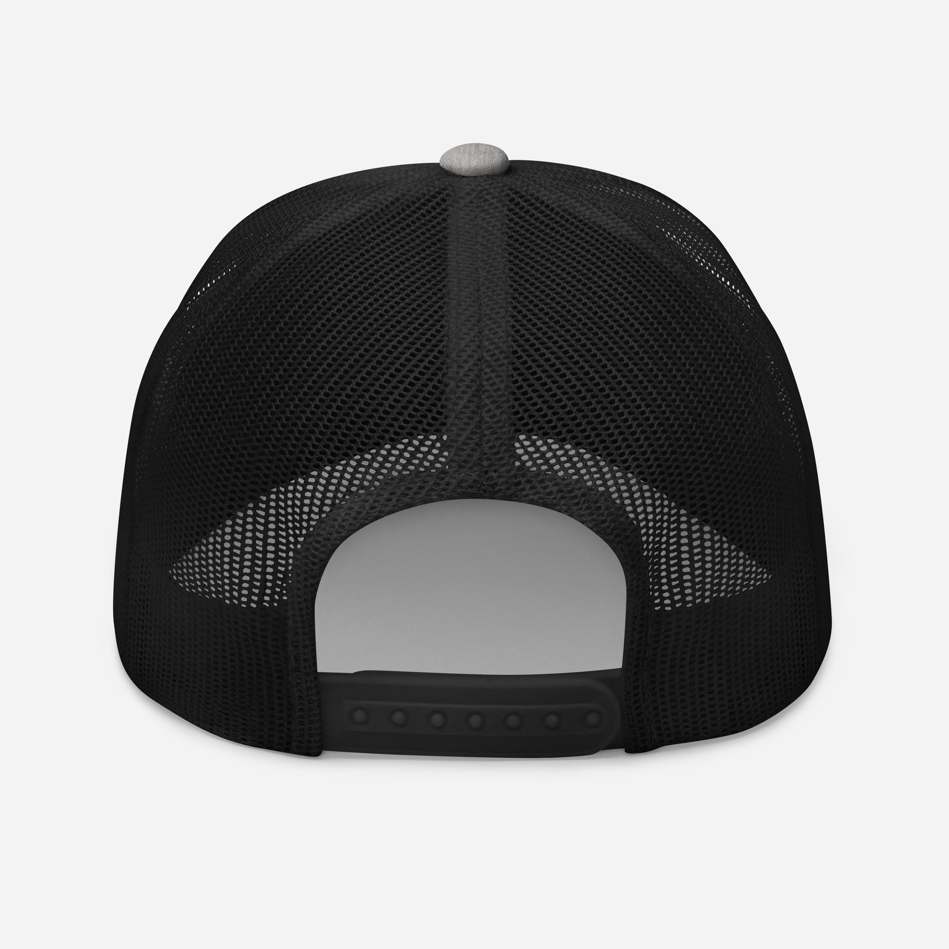 Truth Matters’ Rapture Trucker Hat back with breathable polyester mesh and adjustable snapback fit.